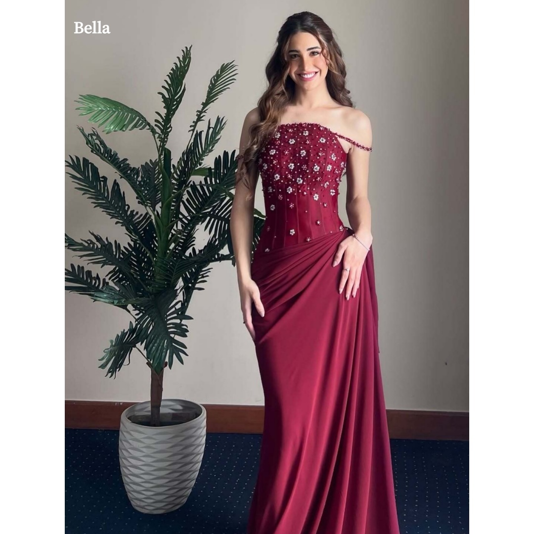 Women Formal Wear For Graduation - فساتين سهرة مخصصة من الساتان بتصميم
