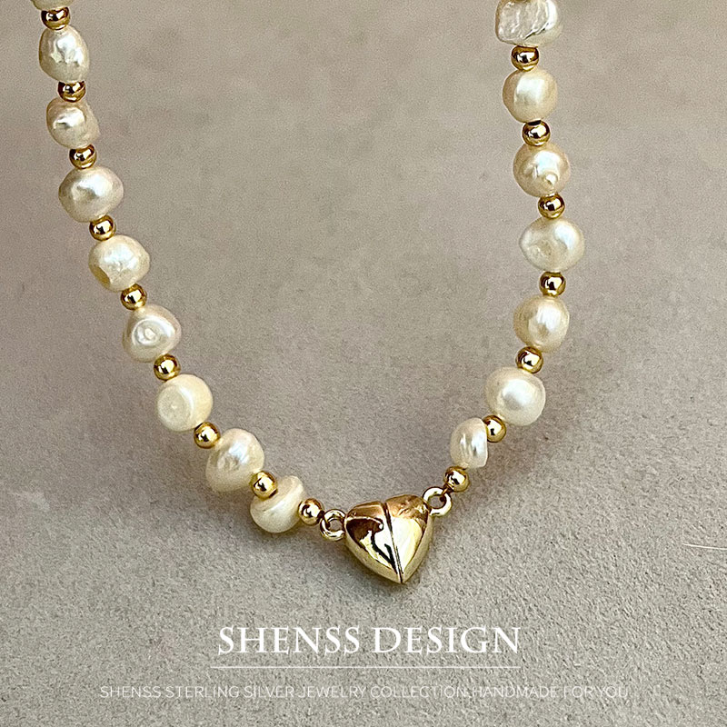 Pearl Necklace Set - عقد من لؤلؤ المياه العذبة الباروك