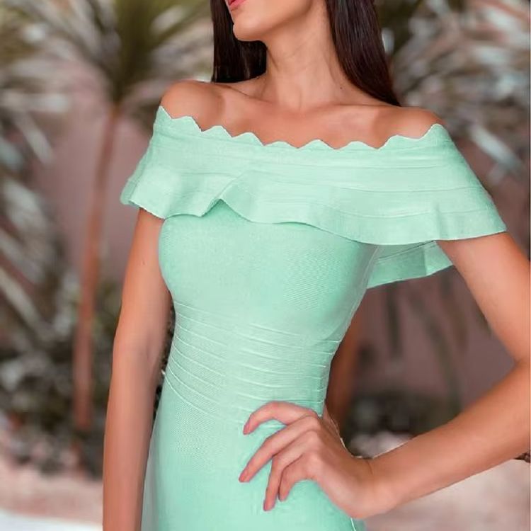 Women'S Green Formal Wear - فستان نسائي صيفي طويل من HQBORY