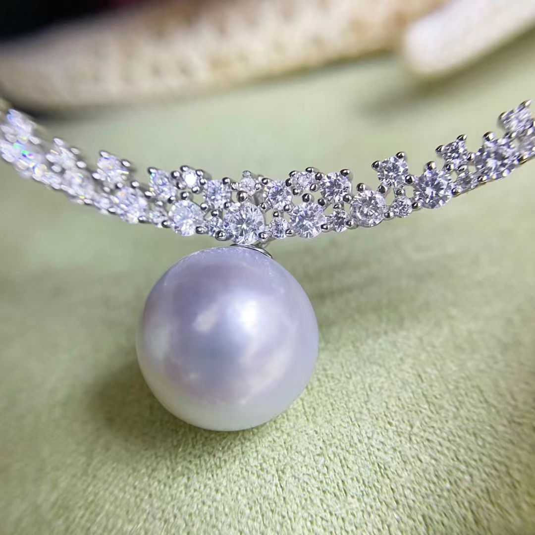 S925 فضة قلادة النتائج مجوهرات - مراجعة Pearl Necklace Set وسعره