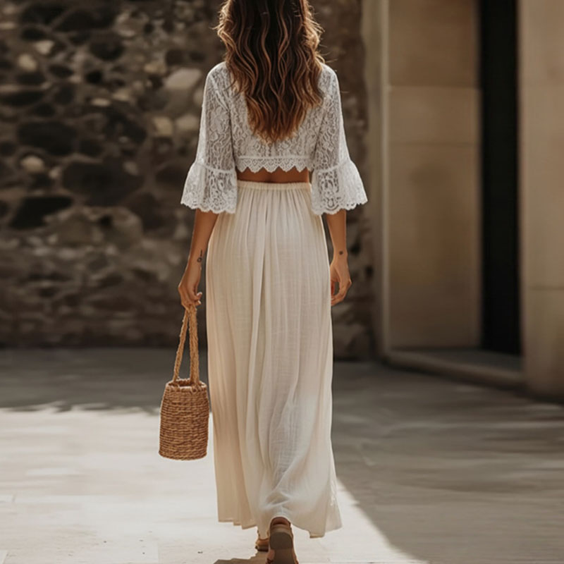 طقم نسائي بوهيمي من قطعتين من  - مراجعة Woman Formal Wear وسعره