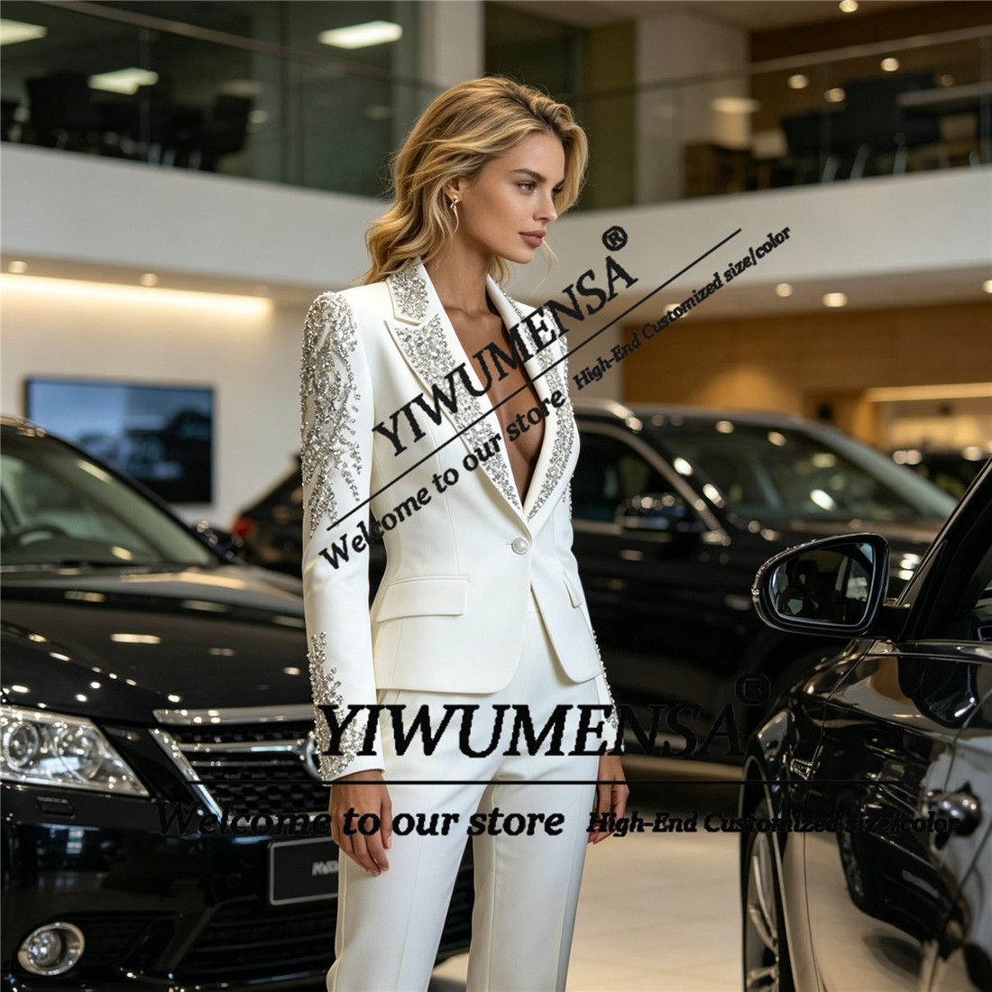 بدلات نسائية فاخرة من قطعتين م - مراجعة Woman Formal Wear وسعره
