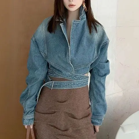 سترة الدنيم الرجعية الأزرق الم - مراجعة Unique Women'S Formal Wear وسعره
