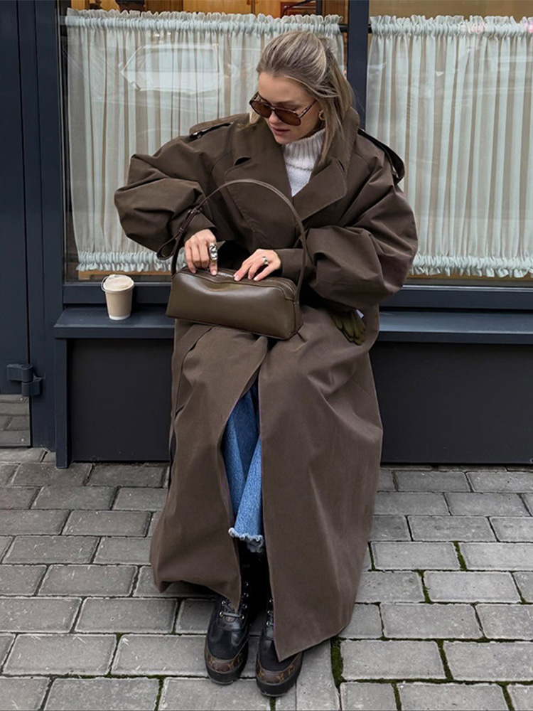 معطف نسائي فضفاض مقاوم للرياح  - مراجعة Trench Coat Formal وسعره