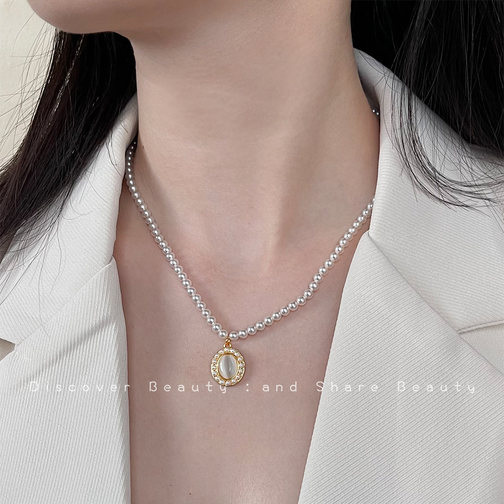 إكسسوارات يدوية الصنع: أقراط ز - مراجعة Pearl Necklace Set وسعره