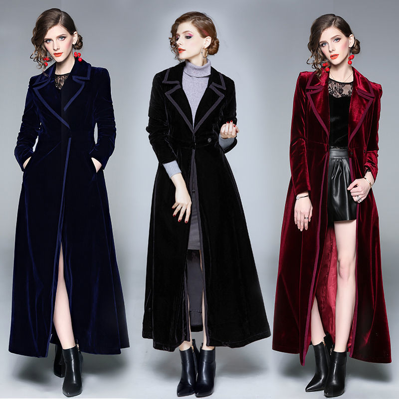 الذهبي المخملية سترة واقية طوي - مراجعة Trench Coat Formal وسعره
