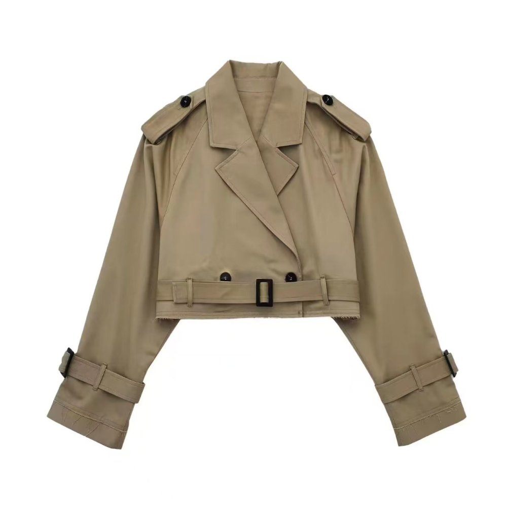 معطف نسائي قصير للخريف والربيع - مراجعة Trench Coat Formal وسعره