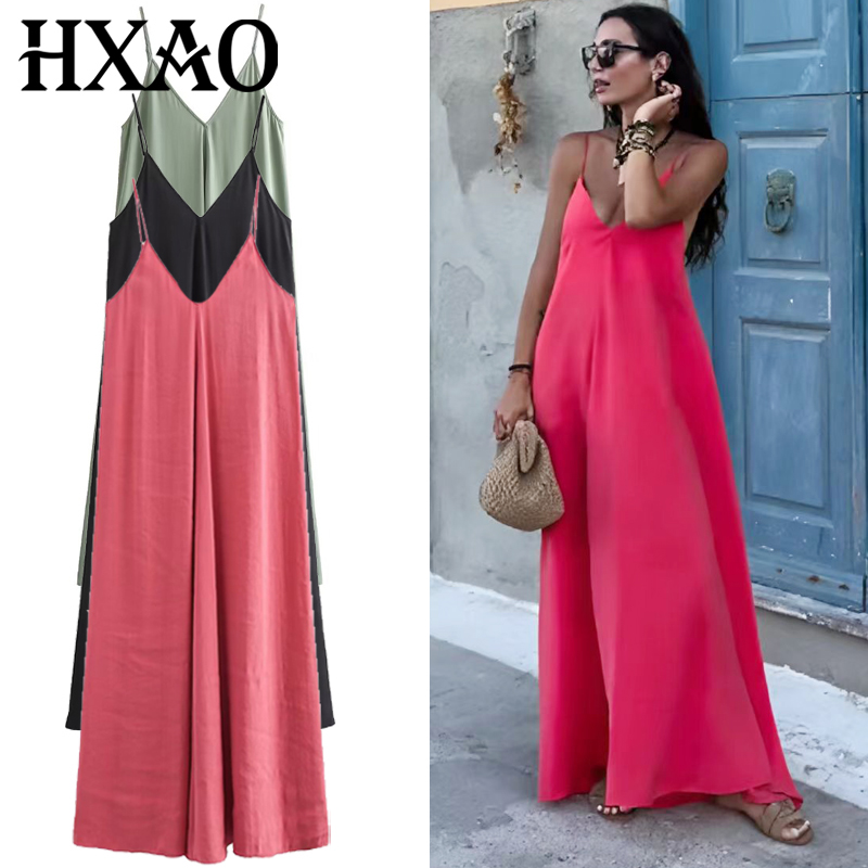 HXAO 2025 فساتين نسائية فساتين - مراجعة Women'S Green Formal Wear وسعره