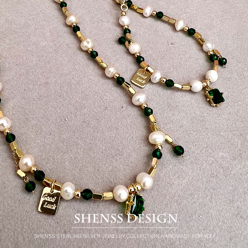 قلادة بدلاية من لؤلؤ المياه ال - مراجعة Pearl Necklace Set وسعره