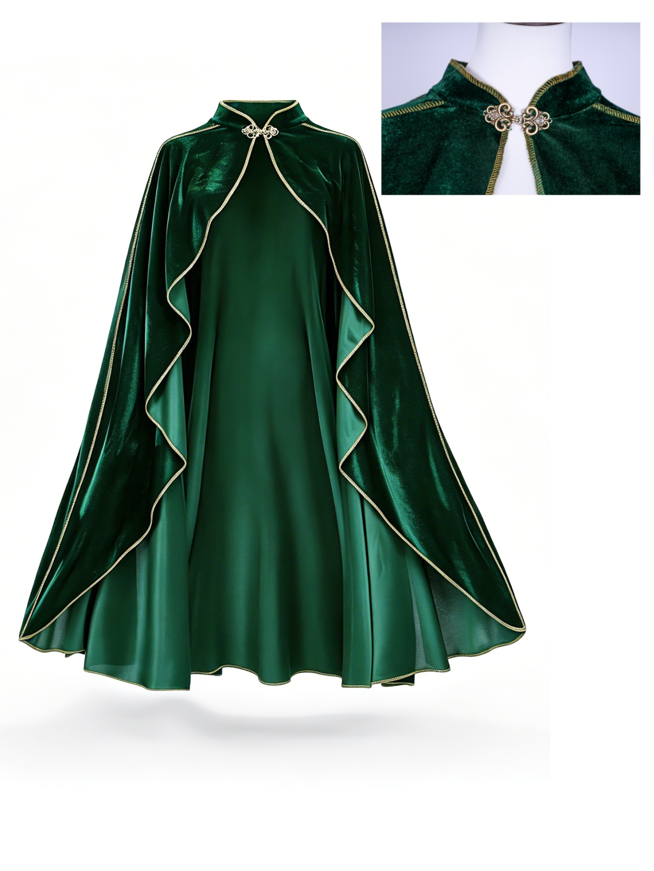 عباءة نسائية من المخمل الأخضر  - مراجعة Women'S Green Formal Wear وسعره